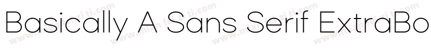 Basically A Sans Serif ExtraBold字体转换